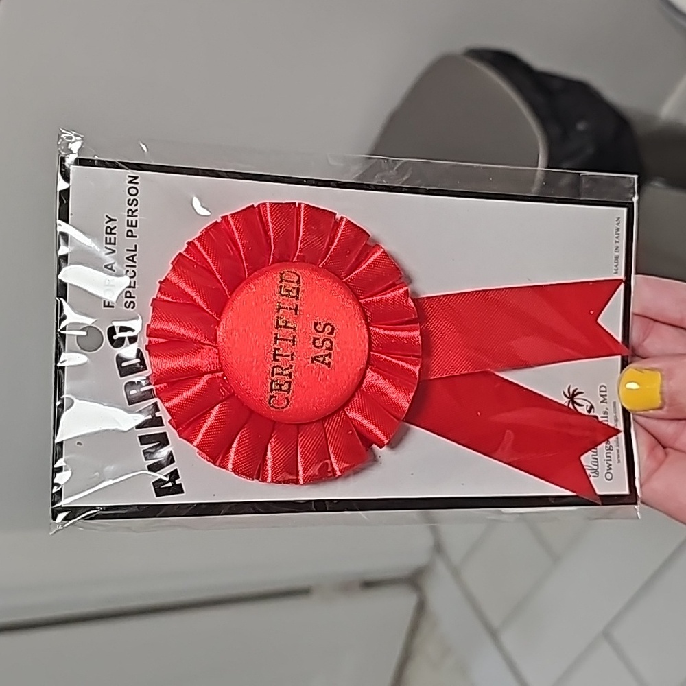 Ribbon "Certified Ass"